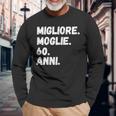 Donna 60 Anni Anniversario Matrimonio Migliore Moglie 60 Anni Maglietta a maniche lunghe Regalos para ancianos