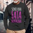 Donna Sono Una Fata Madrina Regalo Divertente Donna Maglietta a maniche lunghe Regalos para ancianos