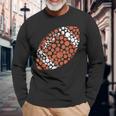 Dot Day Polka Dot American Football Lover Player Long Sleeve T-Shirt Gifts for Old Men
