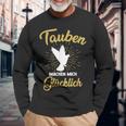 Doves Make Mich Glücklich Pigeonbreeder Langarmshirts Geschenke für alte Männer