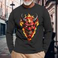 Dragon Japonais Tokyo Inspiré Du Diable Asiatique T-shirt à manches longues Cadeaux pour les vieillards