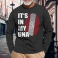 È Nel Mio Dna Bandiera Perù Impronta Digitale Fiere Radici Peruviane Maglietta a maniche lunghe Regalos para ancianos