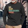 Eat Sleep Muzzle Repeat Langarmshirts Geschenke für alte Männer