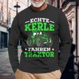 Echte Kerle Fahren Tractor Real Soccer Bunch Langarmshirts Geschenke für alte Männer