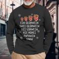 Ein Glühwein Swei Glühwein Christmas Market Langarmshirts Geschenke für alte Männer