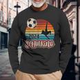 Einschulung Schulkind 2024 School Cone Boy Footballintage Langarmshirts Geschenke für alte Männer