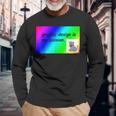 El Diseño Gráfico Es Mi Pasión Arco Iris Comic Sans Camiseta de manga larga Regalos para ancianos