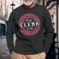 Elena Ich Bin Diese Coole Elena Langarmshirts Geschenke für alte Männer