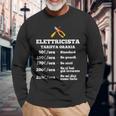 Elettricista Divertente Tariffa Oraria Regalo Elettricisti Maglietta a maniche lunghe Regalos para ancianos