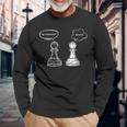 En Passant Pawn Scacchi Pezzi Giocatore Di Scacchi Maglietta a maniche lunghe Regalos para ancianos