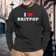 Me Encanta El Britpop Me Encanta El Britpop Camiseta de manga larga Regalos para ancianos