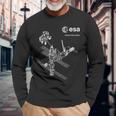 Esa Iss Stazione Spaziale Internazionale Astronauta Maglietta a maniche lunghe Regalos para ancianos