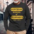 Escuela Austriaca De Economíaintage Camiseta de manga larga Regalos para ancianos