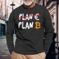 Euro Failed Btc Bitcoin Plan B Maglietta a maniche lunghe Regalos para ancianos