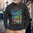 Family 2024 Vibes Family Vacation Making Memories Summer Long Sleeve T-Shirt Gifts for Old Men
