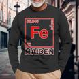 Fe Maiden Iron Parody On Iron Elements Fe Langarmshirts Geschenke für alte Männer