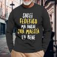 Federico Maglia Con Testo Divertente Uomo Ragazzo Bambino Maglietta a maniche lunghe Regalos para ancianos