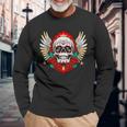 Feliz Dia De Los Muertos Sugar Skull Heaven Angel Langarmshirts Geschenke für alte Männer