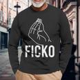 Ficko Hand Sign Italian Gesture Langarmshirts Geschenke für alte Männer