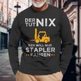 Forklift Driver Forklift Truck Warehouse Langarmshirts Geschenke für alte Männer