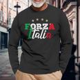 Forza Italia For Italian Football Fans Langarmshirts Geschenke für alte Männer