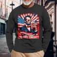 Free Lincoln Washington 4Th Of July Patriotic American Usa Long Sleeve T-Shirt Gifts for Old Men