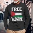 Free Palestine Palestina Bandiera Free Gaza Maglietta a maniche lunghe Regalos para ancianos