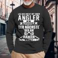 Angel Leg Dich Nicht Mit An Angler An Langarmshirts Geschenke für alte Männer