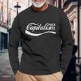 Anti Capitalism Socialism Communism Capitalism Langarmshirts Geschenke für alte Männer