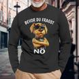 Dog Sarcasm Bevor Du Fragst Nö Langarmshirts Geschenke für alte Männer