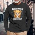 Hamster Meme Based Ich Hasse Menschen Langarmshirts Geschenke für alte Männer