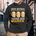 Mein Beitrag Zum Umweltschutz Trenne Bierom Glas Langarmshirts Geschenke für alte Männer