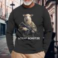 Sheep Sheep Sagittarius Sniper Sheep Sniper Langarmshirts Geschenke für alte Männer