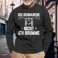 Snoring Motorcycle Slogan Sleep Langarmshirts Geschenke für alte Männer