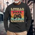 Futuro Papà In Attesa Livello Papà Sbloccato Neo Papa Maglietta a maniche lunghe Regalos para ancianos