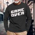 Game Over Ideo GameGame Over Langarmshirts Geschenke für alte Männer