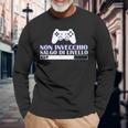 Gaming Level Up Gamer Regalo Non Invecchio Salgo Di Livello Maglietta a maniche lunghe Regalos para ancianos