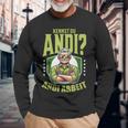 Gardener Farmer Kennst Du Andi Andi Work Sayings Langarmshirts Geschenke für alte Männer