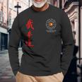 Gary Dill Jkd Rosso Kanji Bianco Logo Maglietta a maniche lunghe Regalos para ancianos
