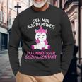 Geh Mir Aus Dem Weg Du Unnötiger Sozialkontakt Unicorn Langarmshirts Geschenke für alte Männer