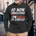 Giocatore Io Non Invecchio Salgo Di Livello Gioco Maglietta a maniche lunghe Regalos para ancianos