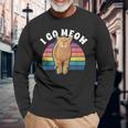 I Go Meow Divertente Gatto Cantare Meme Cat Song I Go Meow Maglietta a maniche lunghe Regalos para ancianos