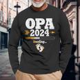 Grandpa 2024 Loading Werdender Opa Langarmshirts Geschenke für alte Männer