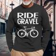 Gravelbike Ride Gravel Cyclocross Road Bike Gravel Bike Maglietta a maniche lunghe Regalos para ancianos