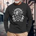 Guerrier Indien Amérindien Cherokee Attrape-Rêves T-shirt à manches longues Cadeaux pour les vieillards