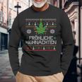 Happy Highnachten Ugly Christmas Hemp Marijuana Langarmshirts Geschenke für alte Männer