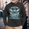 Herren Als Gott Michor 40 Jahen Krinste Er 40Th Birthday Langarmshirts Geschenke für alte Männer