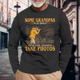 Herren Coole Opas Nehmen Sie Fotos Goldener Eleganter Stil Langarmshirts Geschenke für alte Männer