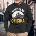 Hombreida En La Granja Tractor Estoy En Mi Oficina Camiseta de manga larga Regalos para ancianos