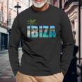 Ibiza Espana Beach Palm Tree Party Destination Regalo Maglietta a maniche lunghe Regalos para ancianos